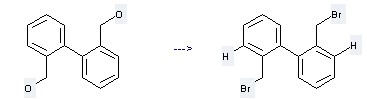 The 2,2'-Bis-bromomethyl-biphenyl could be obtained by the reactant of [1,1'-Biphenyl]-2,2'-dimethanol. 